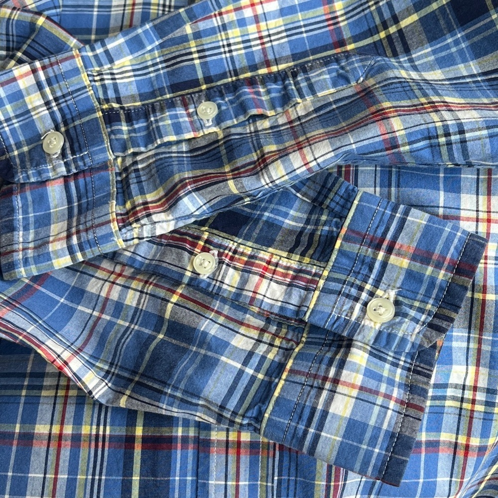 Ralph Lauren Blue Plaid Button Down - Picture 5 of 7